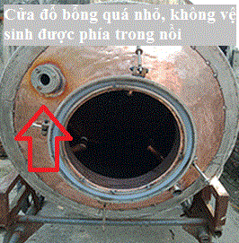cửa đổ bỗng quá nhỏ