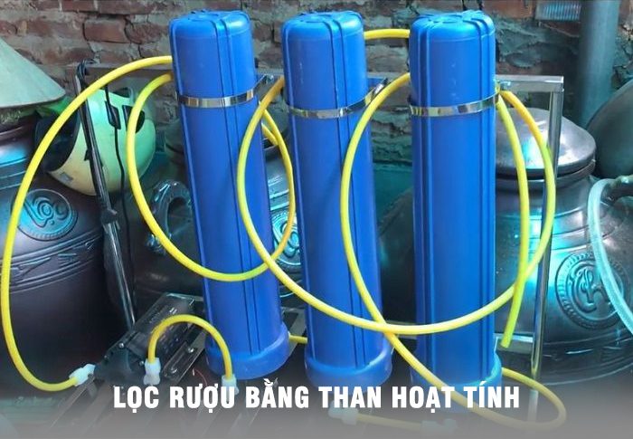 lọc rượu bằng than hoạt tính