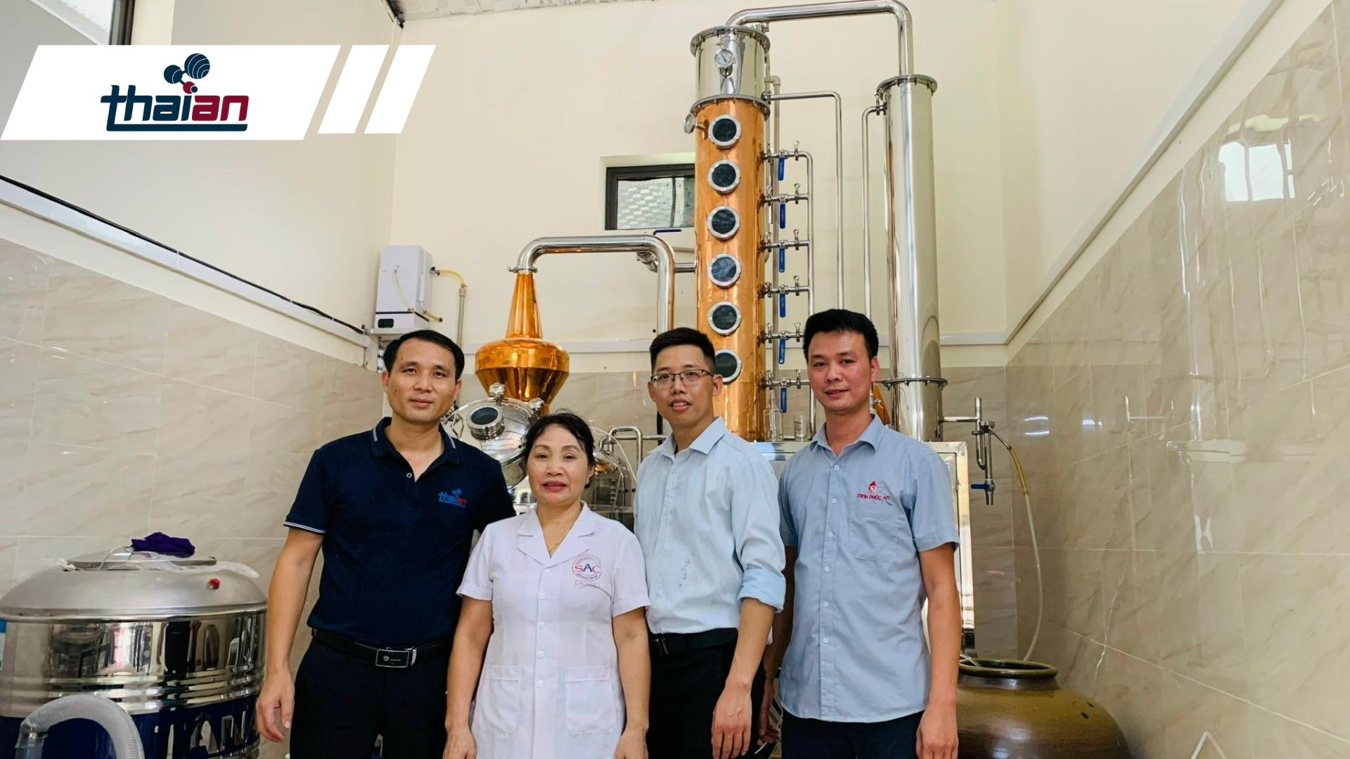 Các thiết bị của Thái An cho đơn vị rượu Minh Phúc An