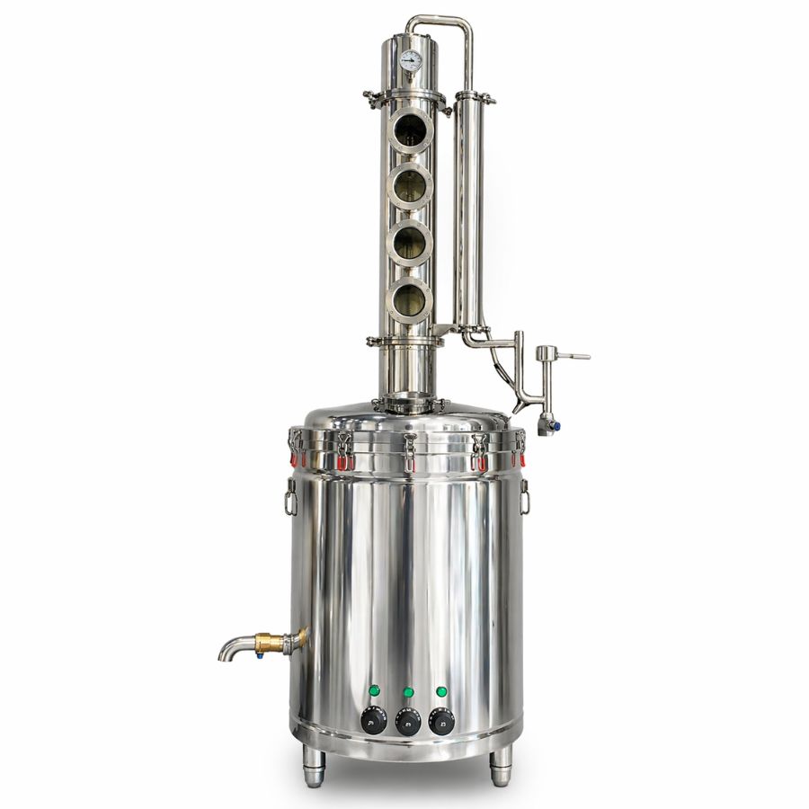 Tháp chưng cất rượu T100 inox TA Tháp chưng cất rượu T100 inox TA