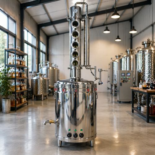 Tháp chưng cất rượu T100 inox TA(3)