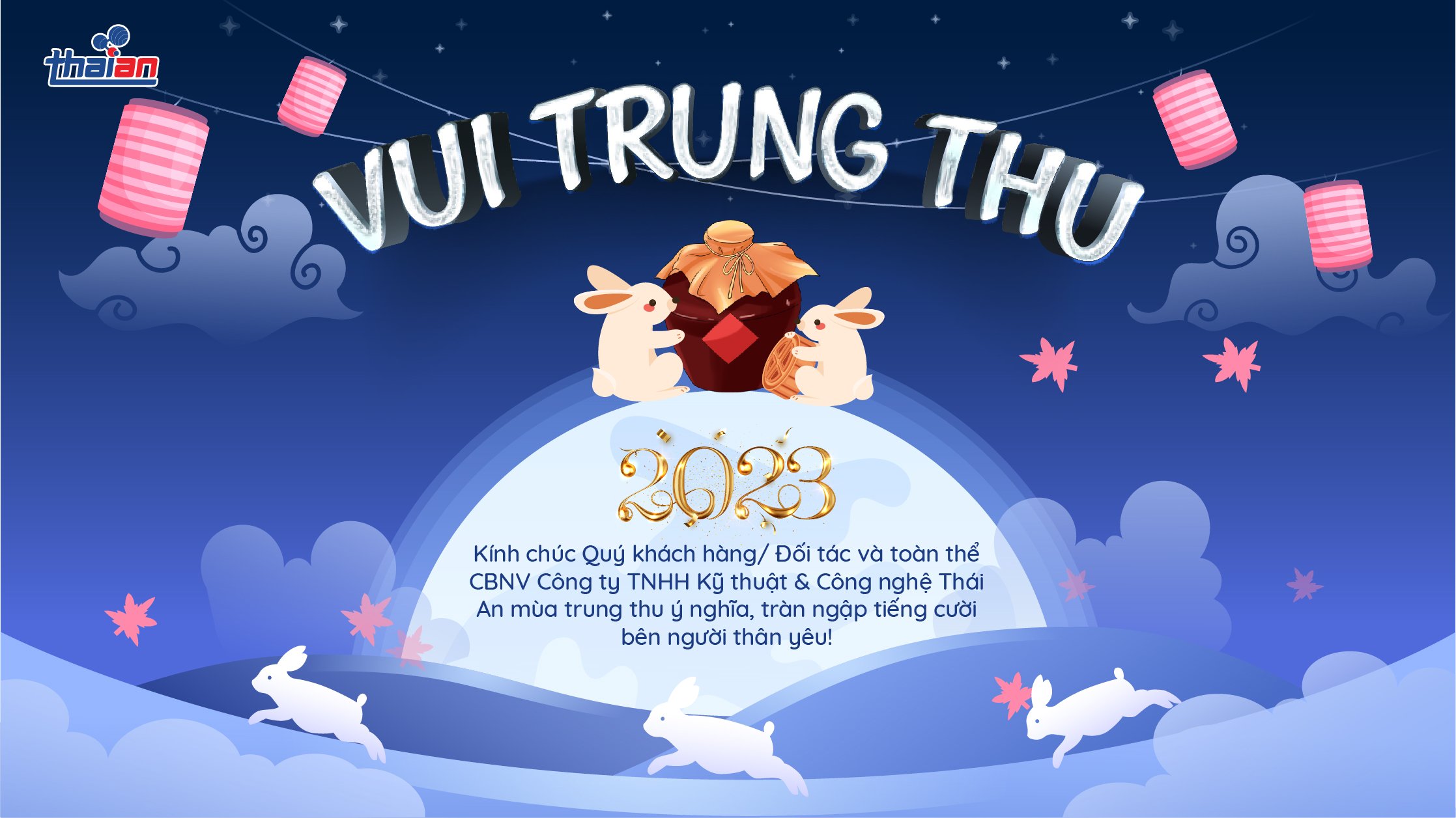 Thiết bị Thái An chúc mừng Tết Trung Thu quý khách hàng, đối tác.