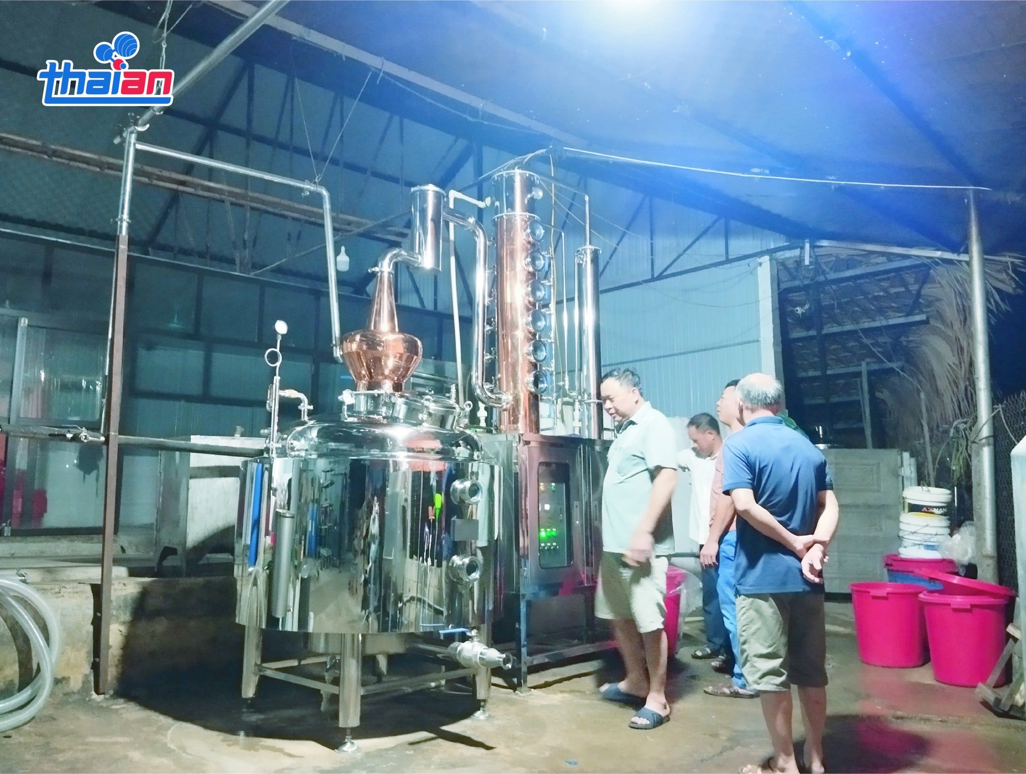 Bộ tháp chưng cất rượu BT500.