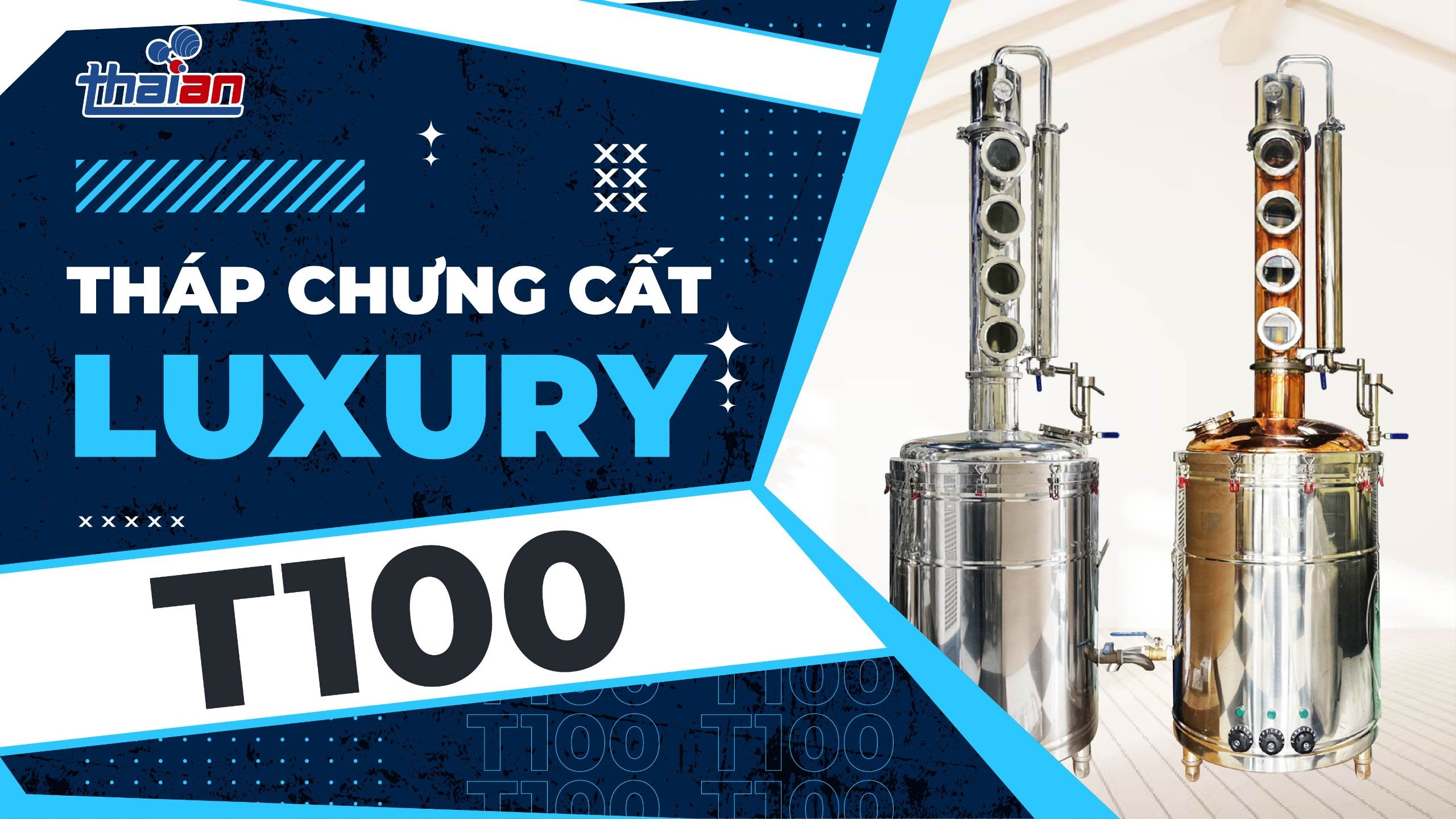 Bộ tháp công suất 20-25kg nguyên liệu/mẻ.