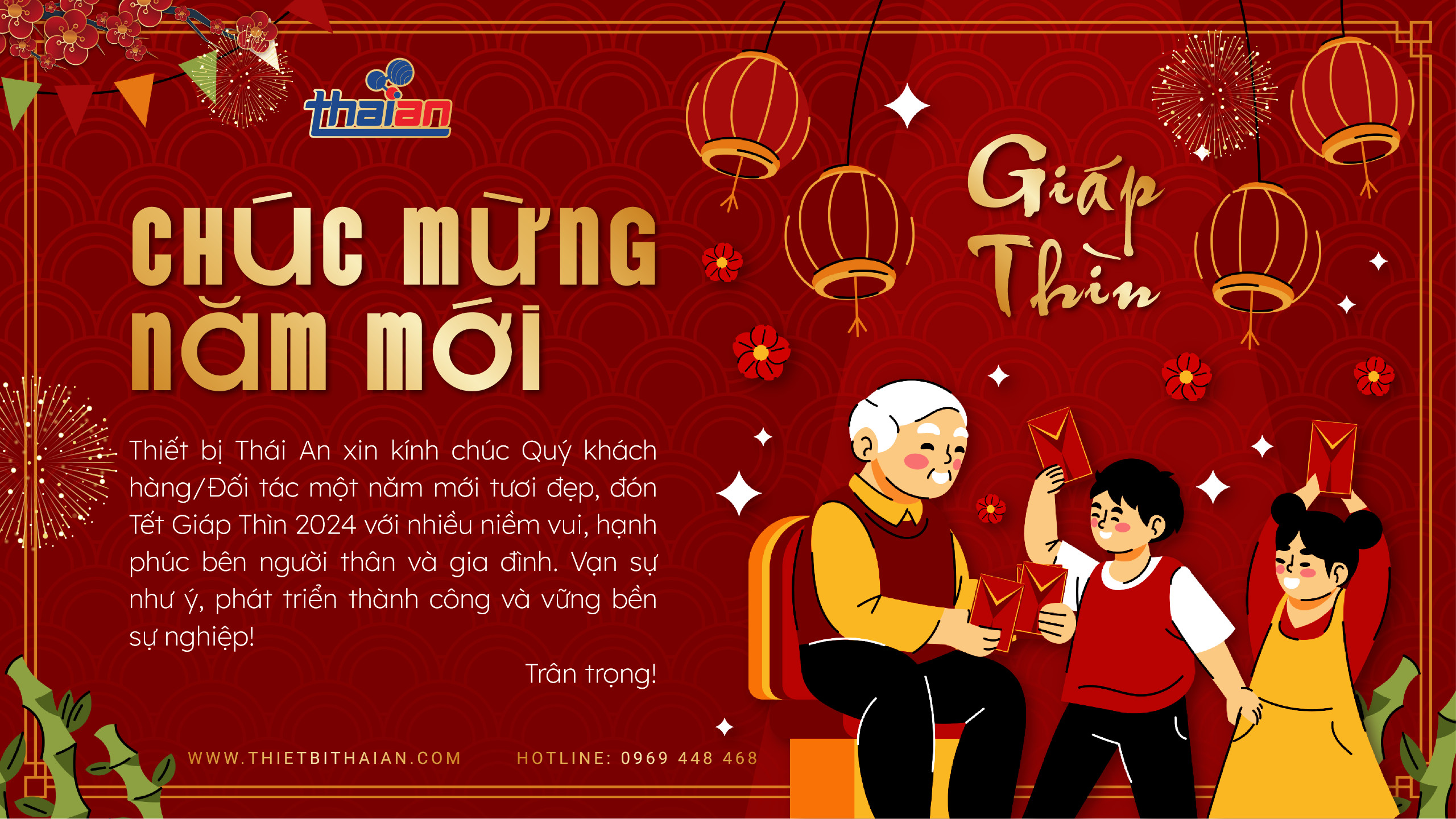 Thiết bị Thái An mừng năm mới 2024.