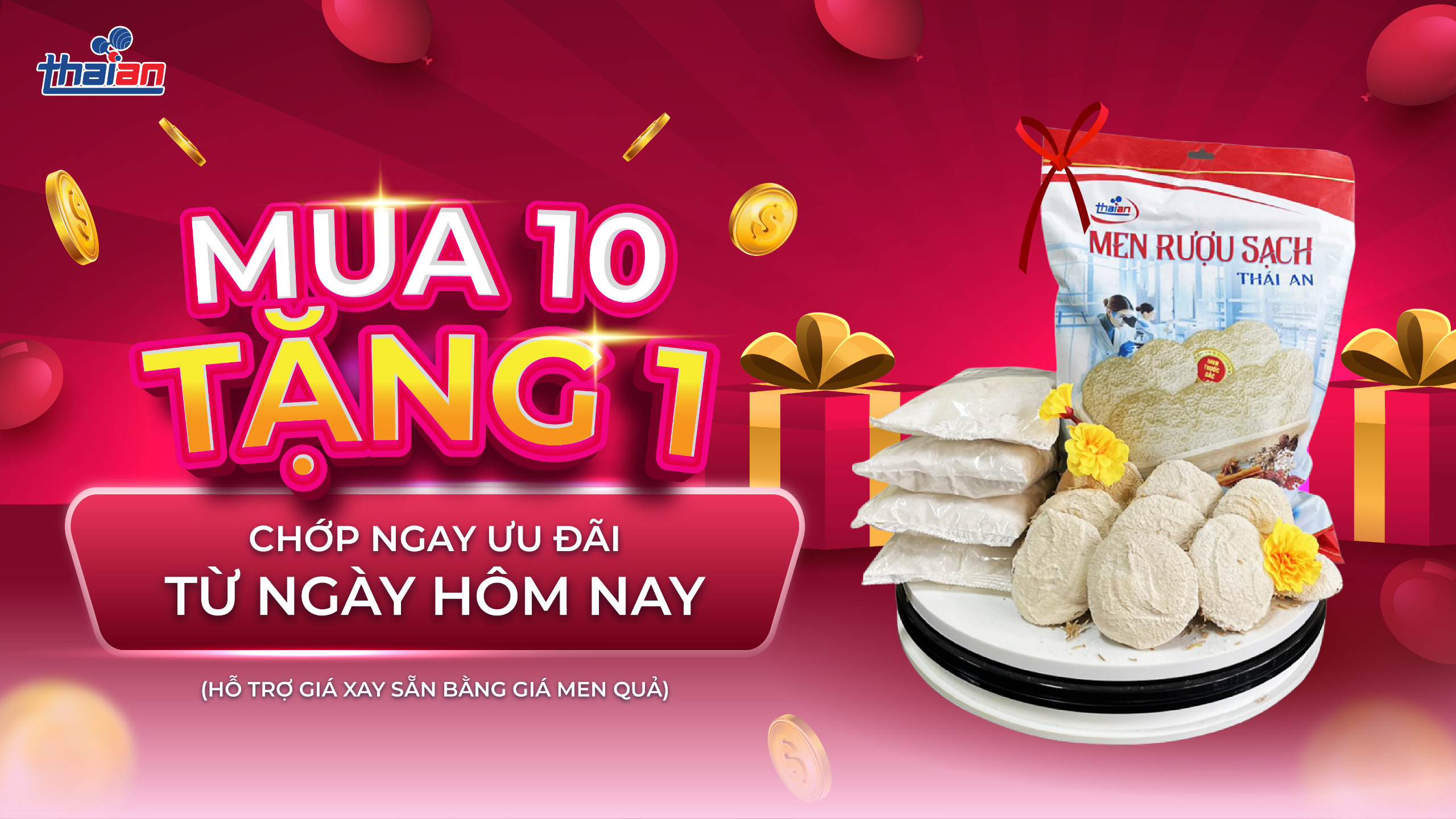 men rượu sạch thái an