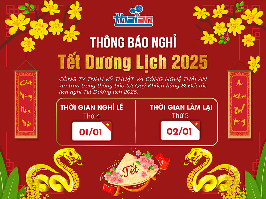 Thông báo lịch nghỉ tết dương lịch 2025