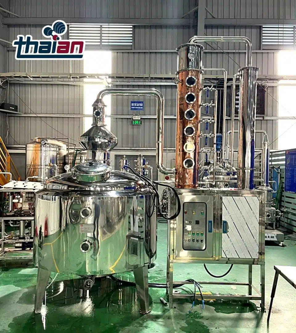 (Công nghệ và dây chuyền sản xuất thiết bị sản xuất rượu Thái An)