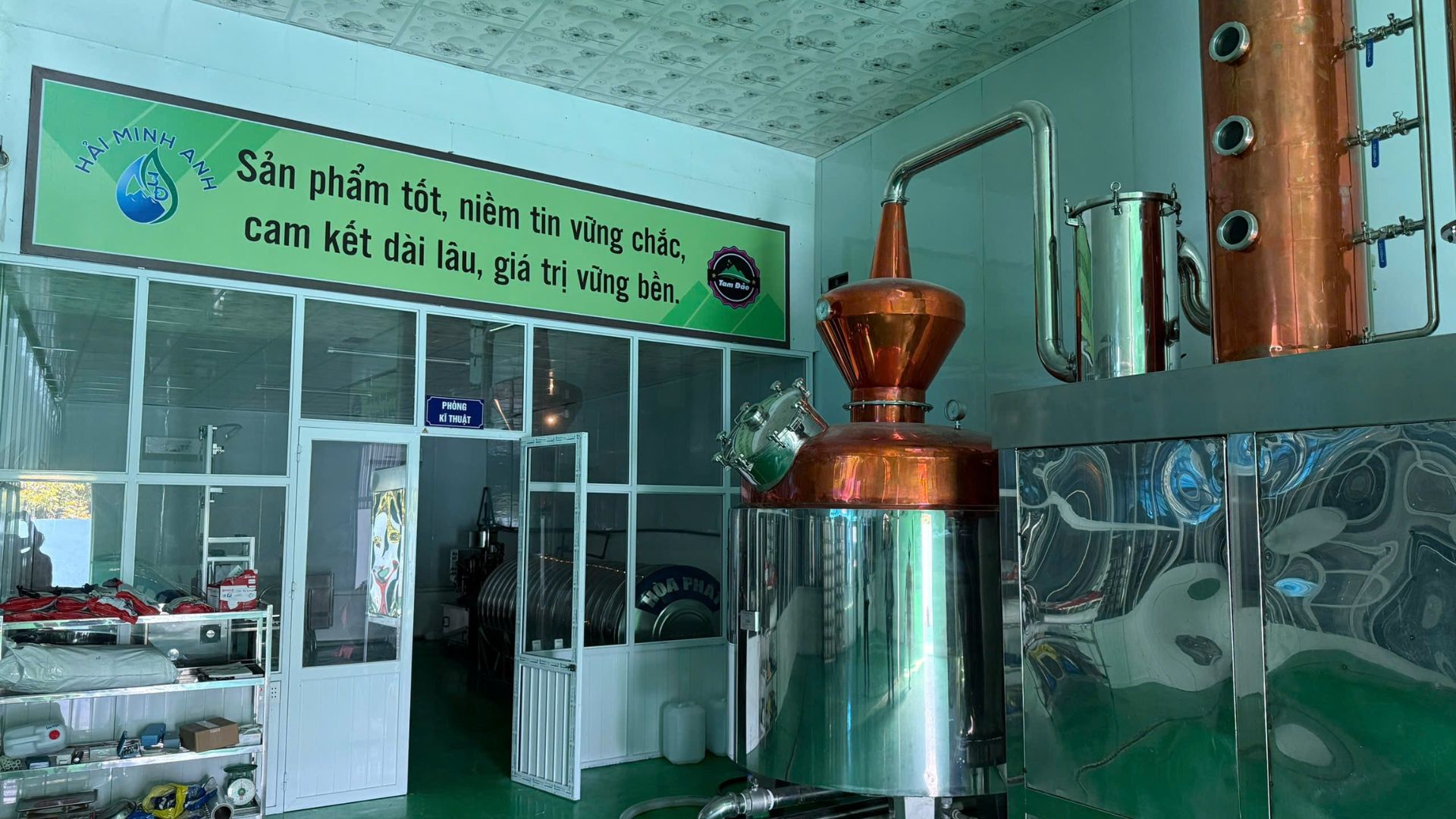 Khai trương thương hiệu: Bước ngoặt từ dây chuyền 3.000 lítngày của Thiết bị Thái An