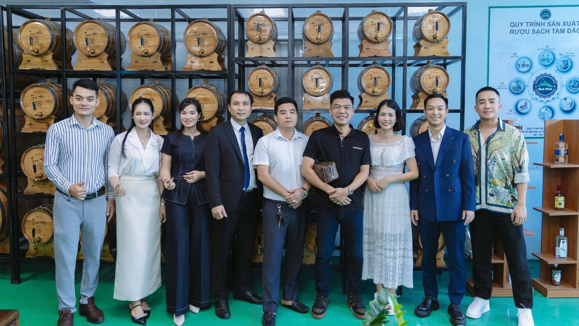 Khai trương thương hiệu Rượu Tam Đảo Bước ngoặt từ dây chuyền 3.000 lítngày của Thiết bị Thái An