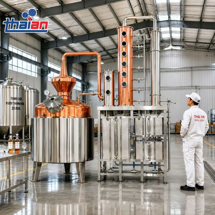 So sánh các dòng máy nấu rượu công nghiệp phổ biến (2)