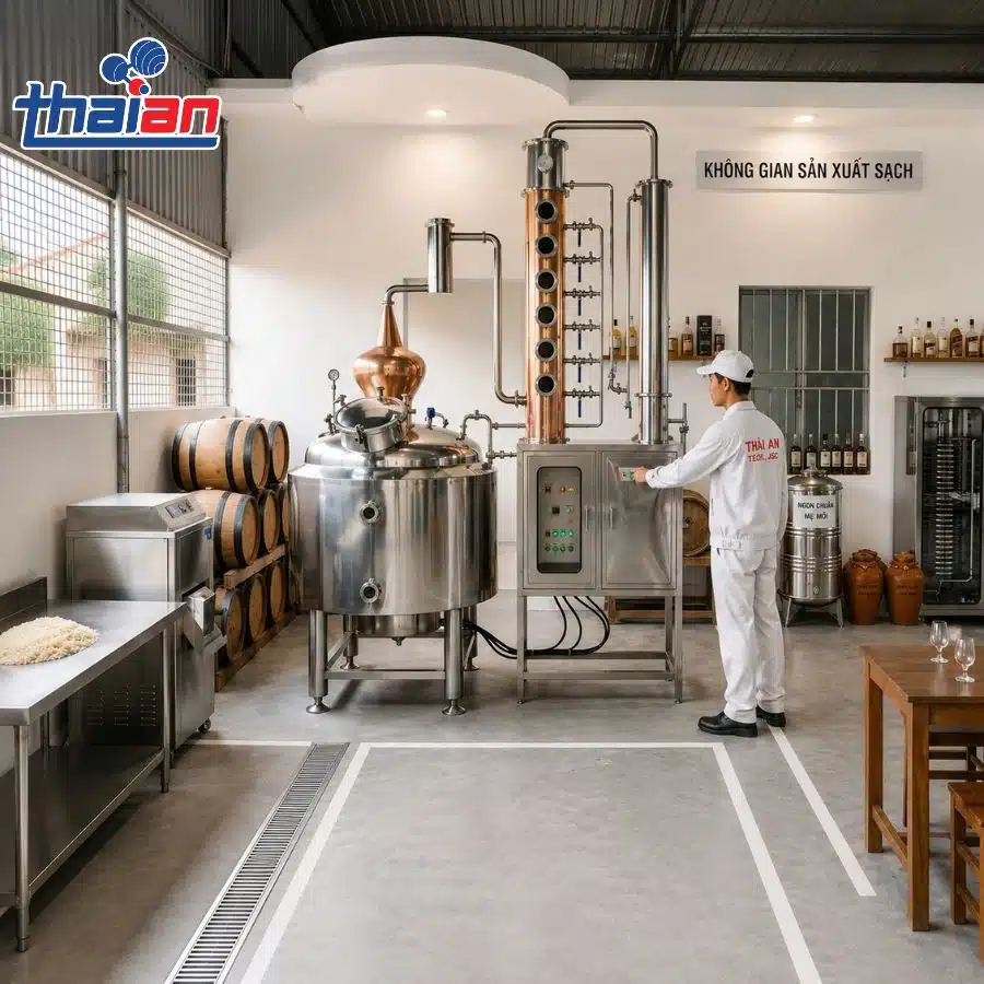 So sánh các dòng máy nấu rượu công nghiệp phổ biến (2)