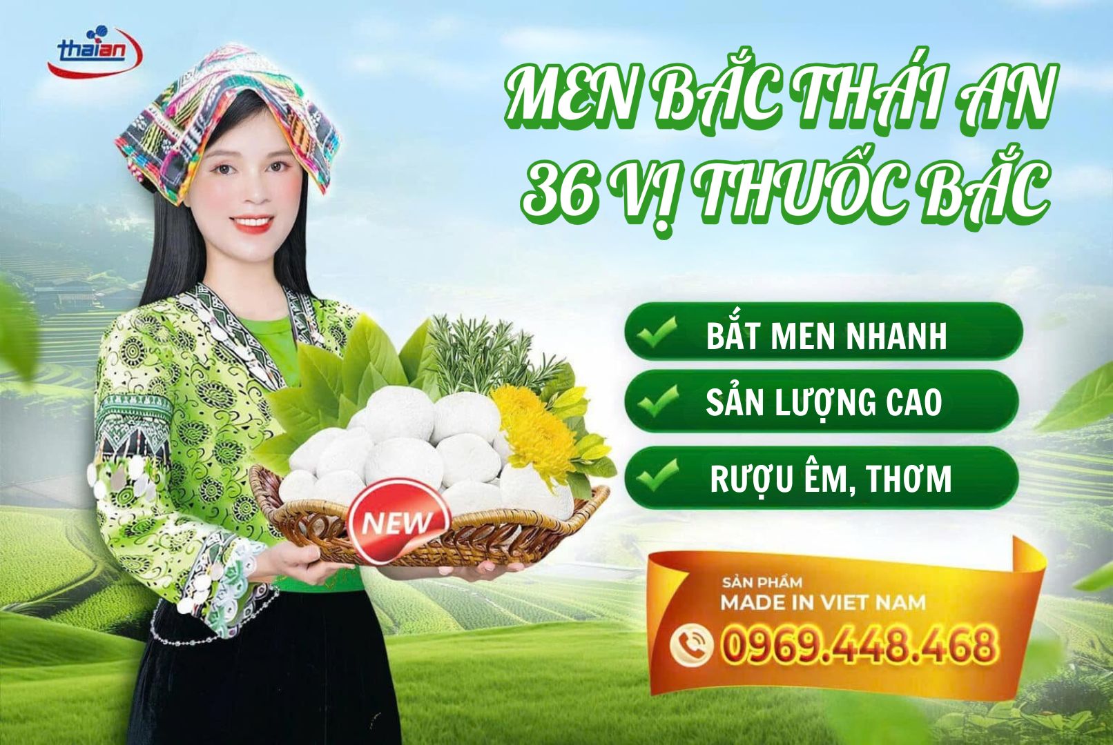 Men lá Thái An tự tin chất lượng sản phẩm đạt chuẩn quốc tế