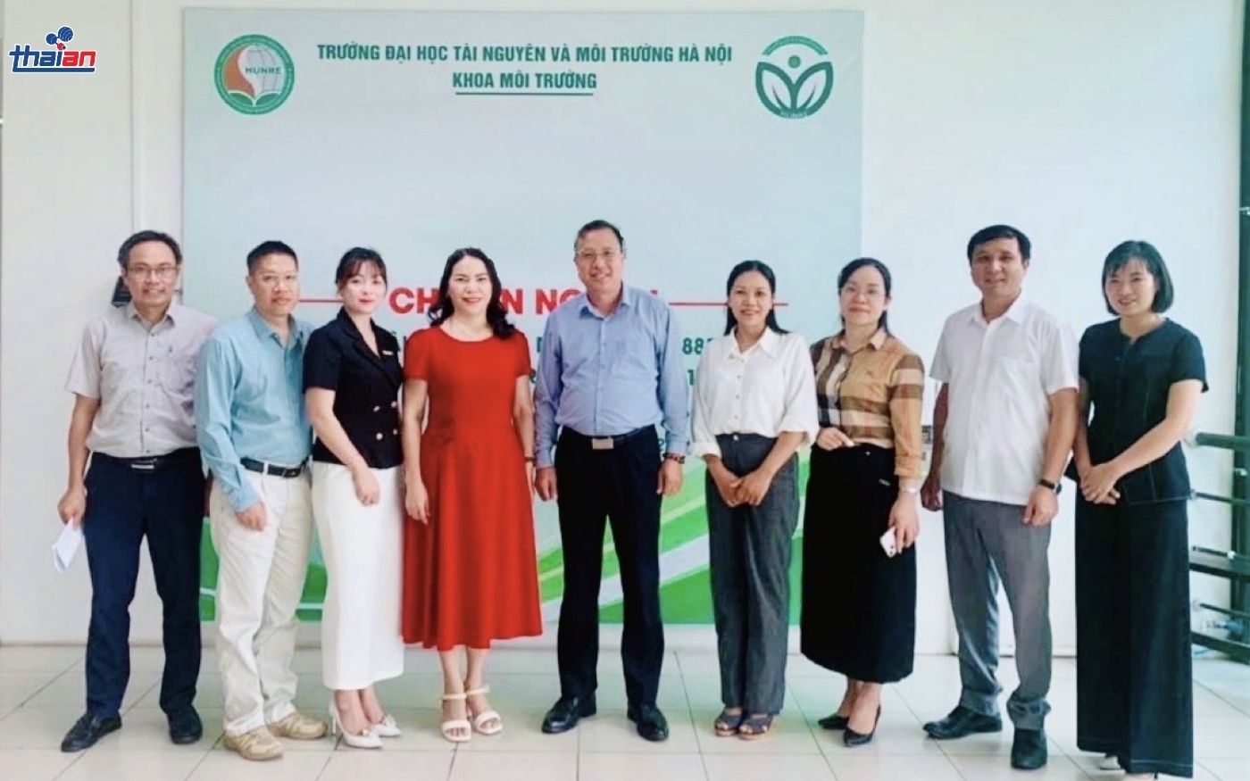 Thái An Đồng Hành Cùng Tập Đoàn Doanh Nghiệp KHCN Năm Sao Việt Làm Việc Với Đại Học Tài Nguyên Và Môi Trường Hà Nội