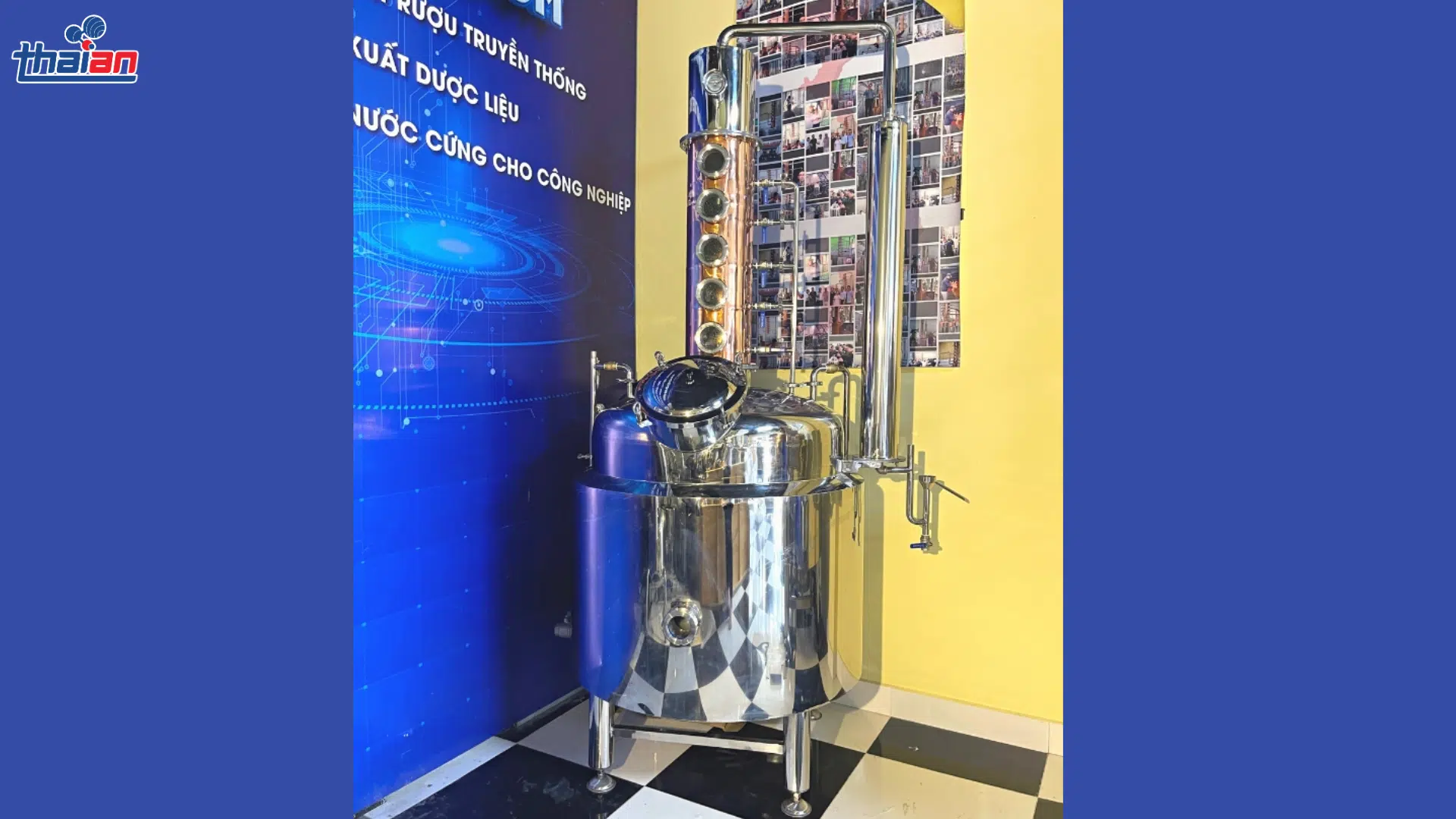 Hướng dẫn sử dụng tháp chưng cất rượu T500 Thân Trụ từ A–Z cho cơ sở nấu rượu sạch