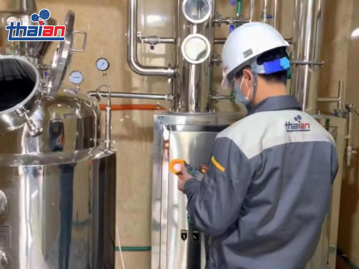 Hệ thống nấu rượu công nghiệp 1000kg nguyên liệu