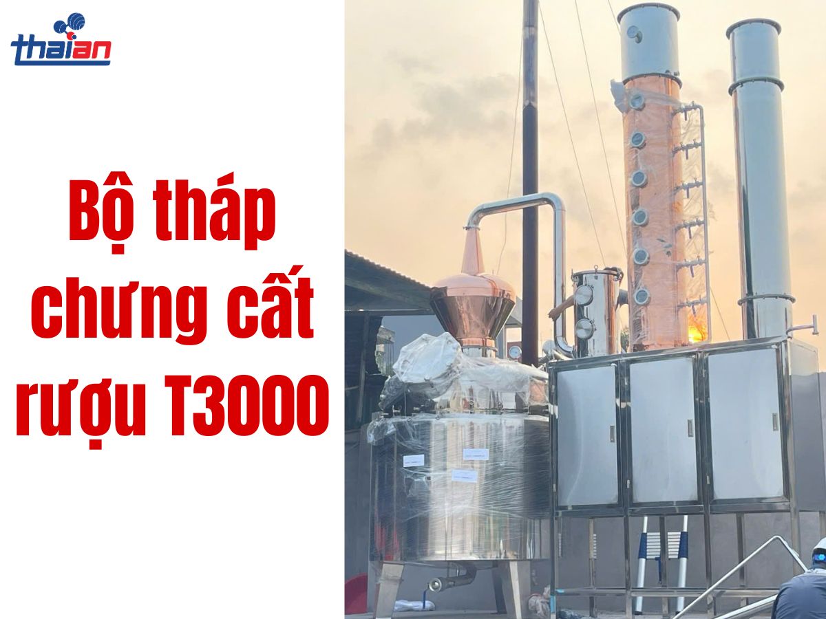 Hệ thống nấu rượu công nghiệp 500kg cho quy mô công nghiệp