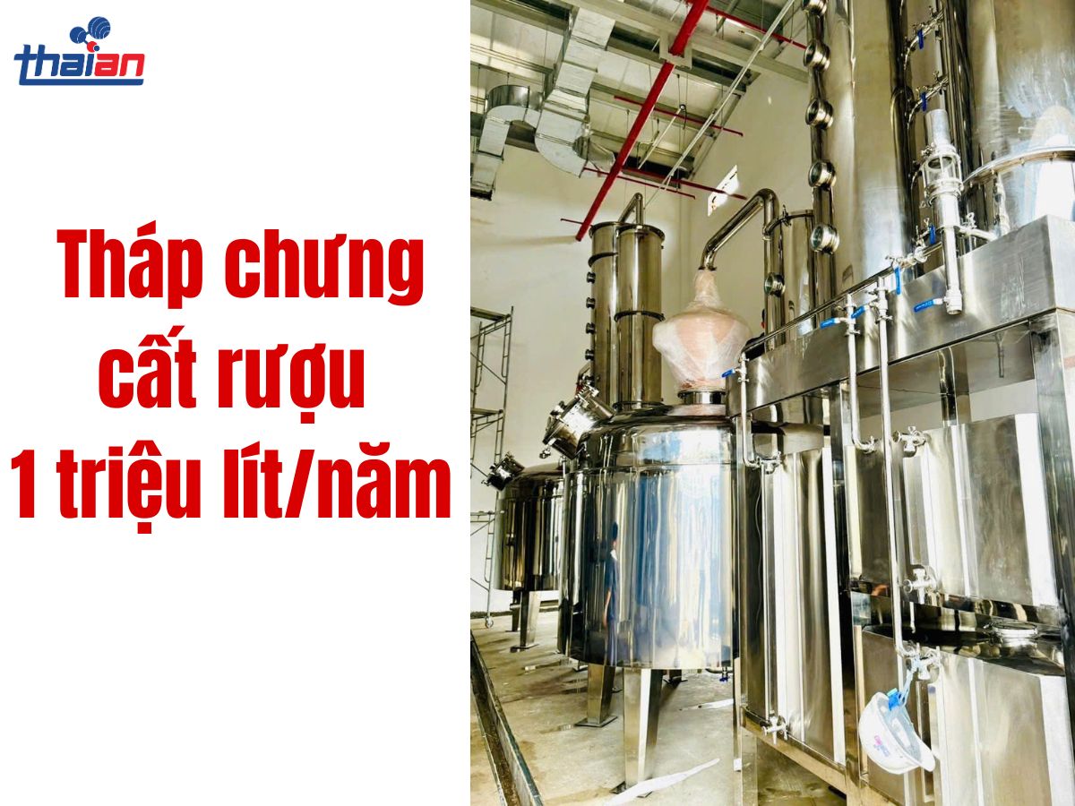 Lợi ích khi dùng tháp chưng cất rượu inox để sản xuất rượu sạch lợi nhuận cao