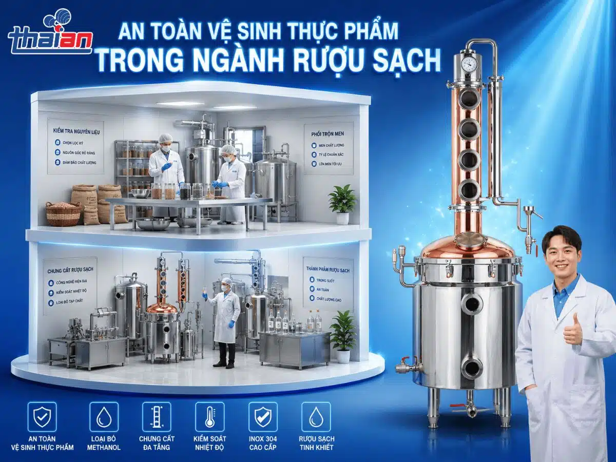 An toàn vệ sinh thực phẩm trong ngành rượu sạch (1)