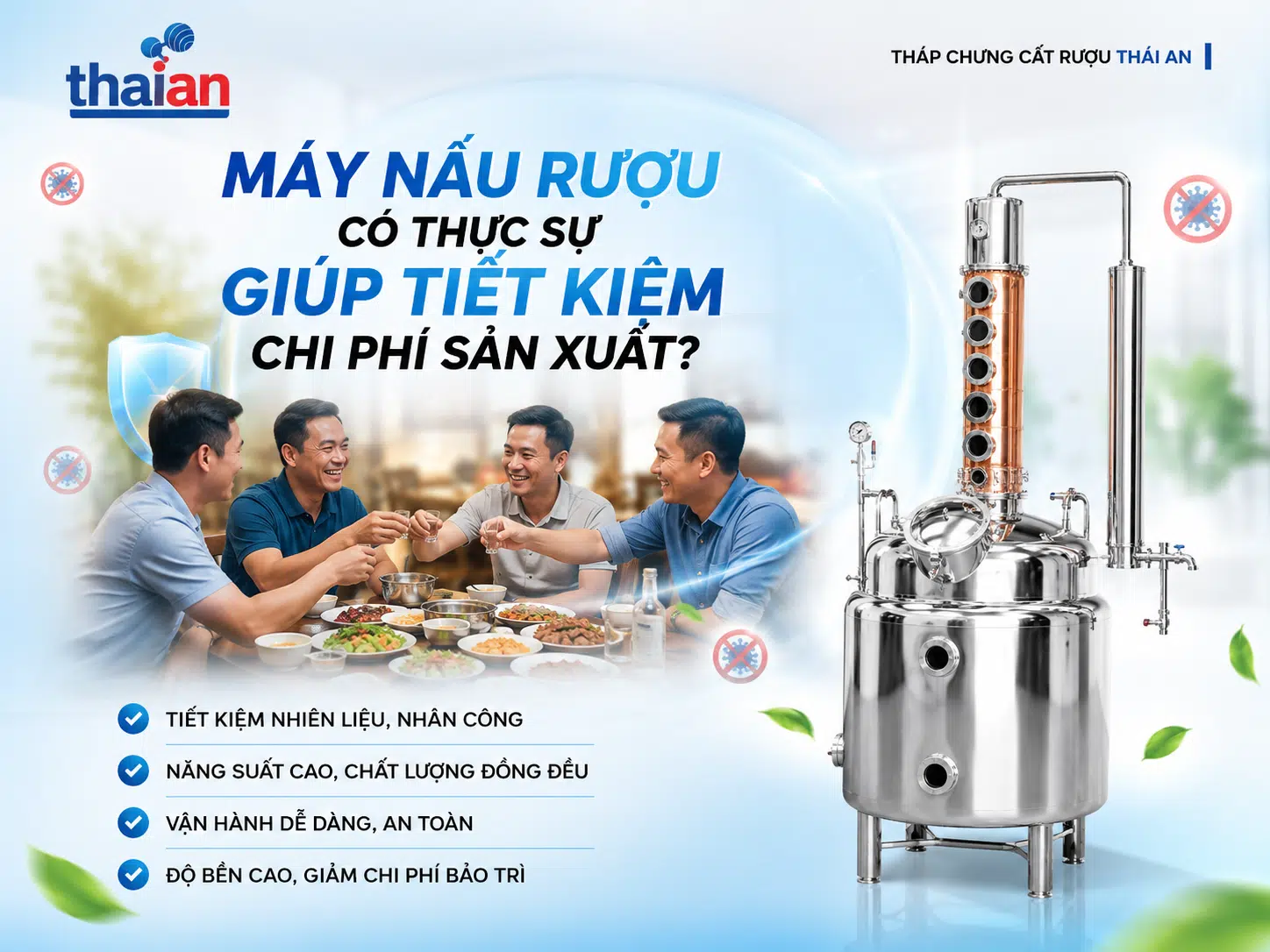 Máy nấu rượu có thực sự giúp tiết kiệm chi phí sản xuất
