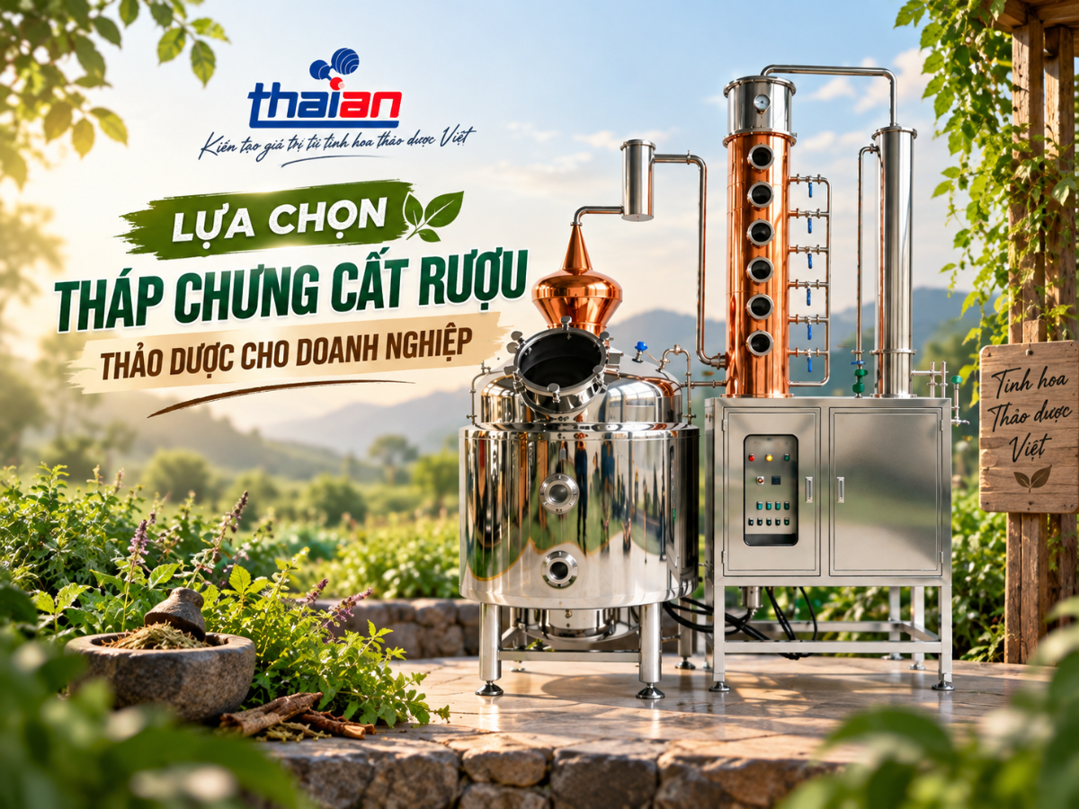 Lựa chọn tháp chưng cất rượu thảo dược phù hợp cho doanh nghiệp 