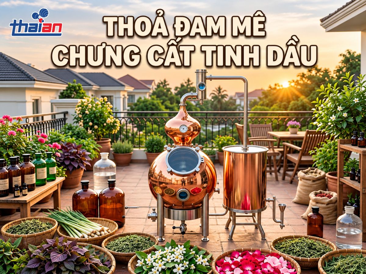 Tháp chưng cất tinh dầu Cấu tạo, nguyên lý và ứng dụng