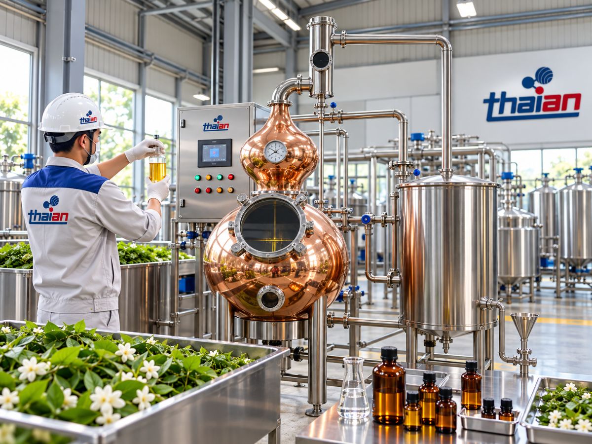 Thiết bị chưng cất tinh dầu - Giải pháp chưng cất tinh dầu Thái An